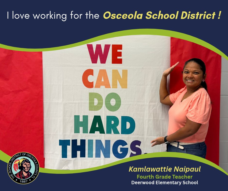 SDOC_Careers's tweet photo. “...What makes Deerwood and Osceola special to me is that “We Can Do Hard Things” is more than just a saying—it is something we live out every day. We challenge ourselves, support one another, and celebrate what is possible when we refuse to give up..."

https://t.co/QkJ9ueUcy7 https://t.co/xgCuDKO5a6
