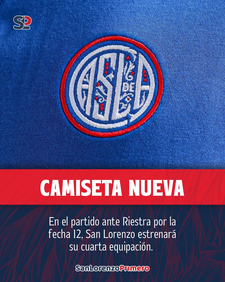 SanLorePrimero's tweet photo. 💣 Nueva piel cuerva

San Lorenzo estrenará cuarta equipación en el partido ante Riestra por la fecha 12 del Torneo Clausura, así lo confirmó Luis Britos desde Atomik.

👕 Además adelantó que “no es ni gris ni negra”. https://t.co/dMX6jyh380
