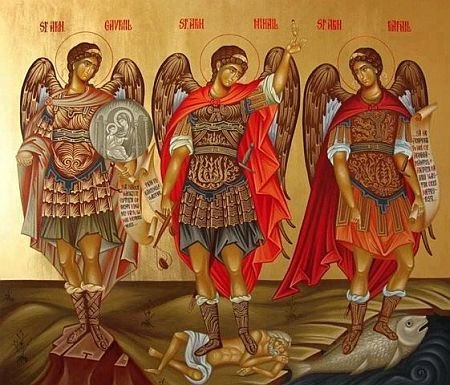 NikeSkywalker's tweet photo. ❤️‍🔥📜🌹🪽🙏 Oggi 29 Settembre la Chiesa Cattolica di Occidente celebra in modo speciale i tre Arcangeli #Michele, #Gabriele e #Raffaele, messaggeri del Signore, che compongono l'immensa Corte celeste di coloro che adorano il Dio Vivente. Giorno e notte essi servono Dio e, https://t.co/RoHCFXzzbC