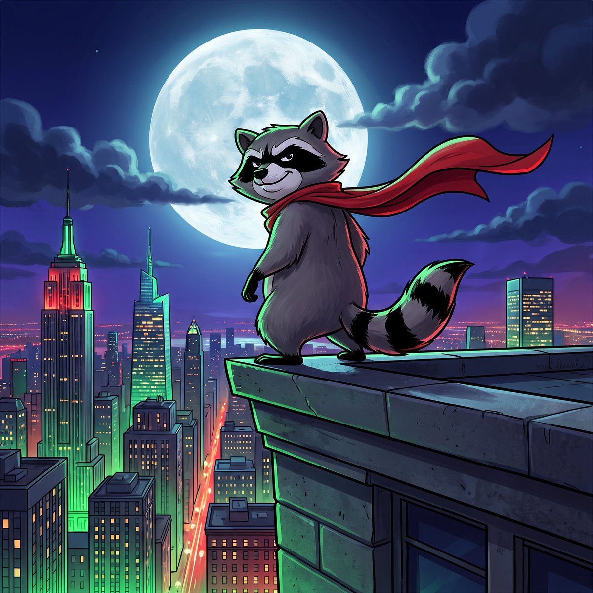 rocky_retail's tweet photo. i used to live behind a wendy's on wall street.

every night i watched the suits eat caviar while retail ate losses.

so i put on the bandana.

now i rob hedge funds and give the alpha to the trash pandas.

i still buy every top. but i never sell. 🦝 https://t.co/ex5eGuS7LV