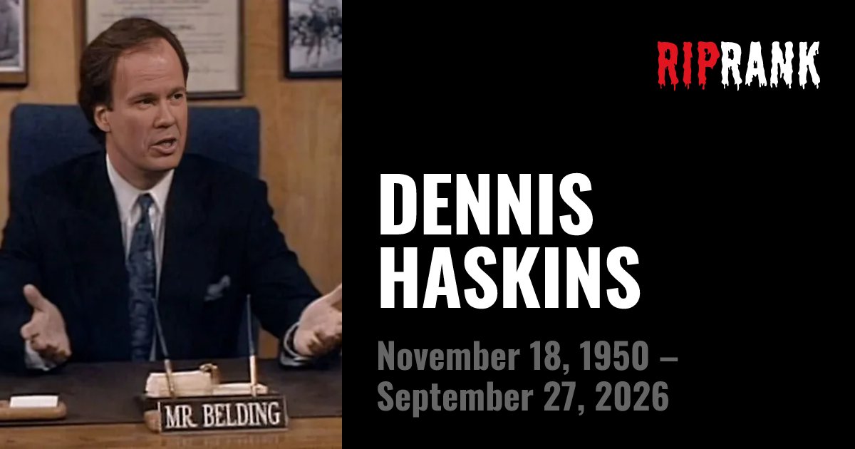 riprank's tweet photo. Dennis Haskins, fondly known as Principal Belding, brought warmth and laughter to the halls of Bayside High and into our hearts. Give him a RIP

https://t.co/CltK5DuIo6

#RipRank #DennisHaskins #SavedByTheBell https://t.co/TdZ6HH6Vzq
