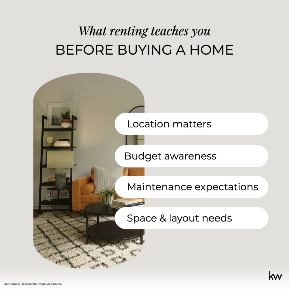 KattyZhangKW's tweet photo. 📍 The location that fits your lifestyle
💰 A comfortable monthly budget
🛠️ Maintenance expectations
🧩 The layout and features you actually use

Homeownership starts with a plan, and every experience helps. 

#homebuyingtips #realestatetips #rentingvsbuying #homeownership https://t.co/FszxEHUban