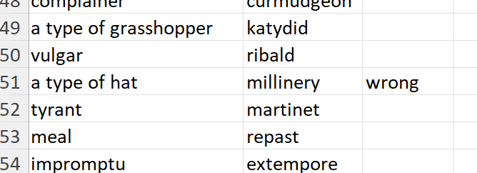 squig's tweet photo. @royllovians I downloaded the codebook yesterday for some reason and weirdly in it they themselves indicate millinery as a wrong answer. https://t.co/YUiEou2ELj
