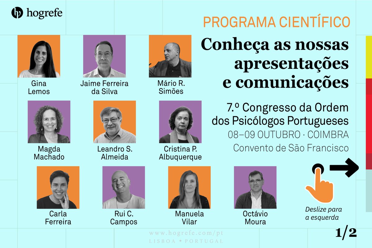 editora_hogrefe's tweet photo. A Editora Hogrefe é Patrocinadora Oficial do 7.º Congresso da Ordem dos Psicólogos Portugueses, que reúne a comunidade psicológica de 7 a 9 de outubro, em Coimbra. 📅Conheça o programa completo: https://t.co/r3pxHx4qLg

#editorahogrefe #opp #psicologia https://t.co/36myb8fAcB