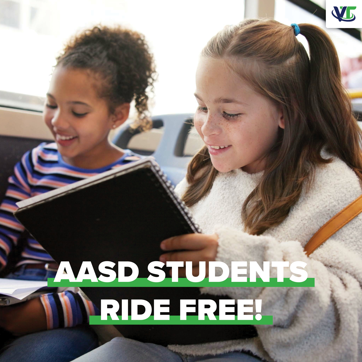 ValleyTransit's tweet photo. Need a ride to school? Appleton Area School District offers free Valley Transit rides to public middle and high school students. Current students can visit their school's main office to get set up with a WisGo Card or the Umo Mobility App.

#ValleyTransit #FoxCities https://t.co/3Kpge5aIWh