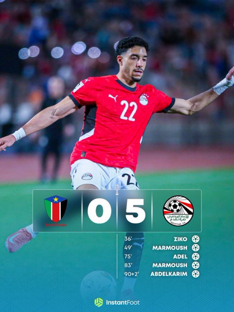 1SMi_'s tweet photo. 🚨— نهاية المباراة :

مصر تنتصر على السودان (5-0)!!🤯🇪🇬 https://t.co/V402DzJ7iC