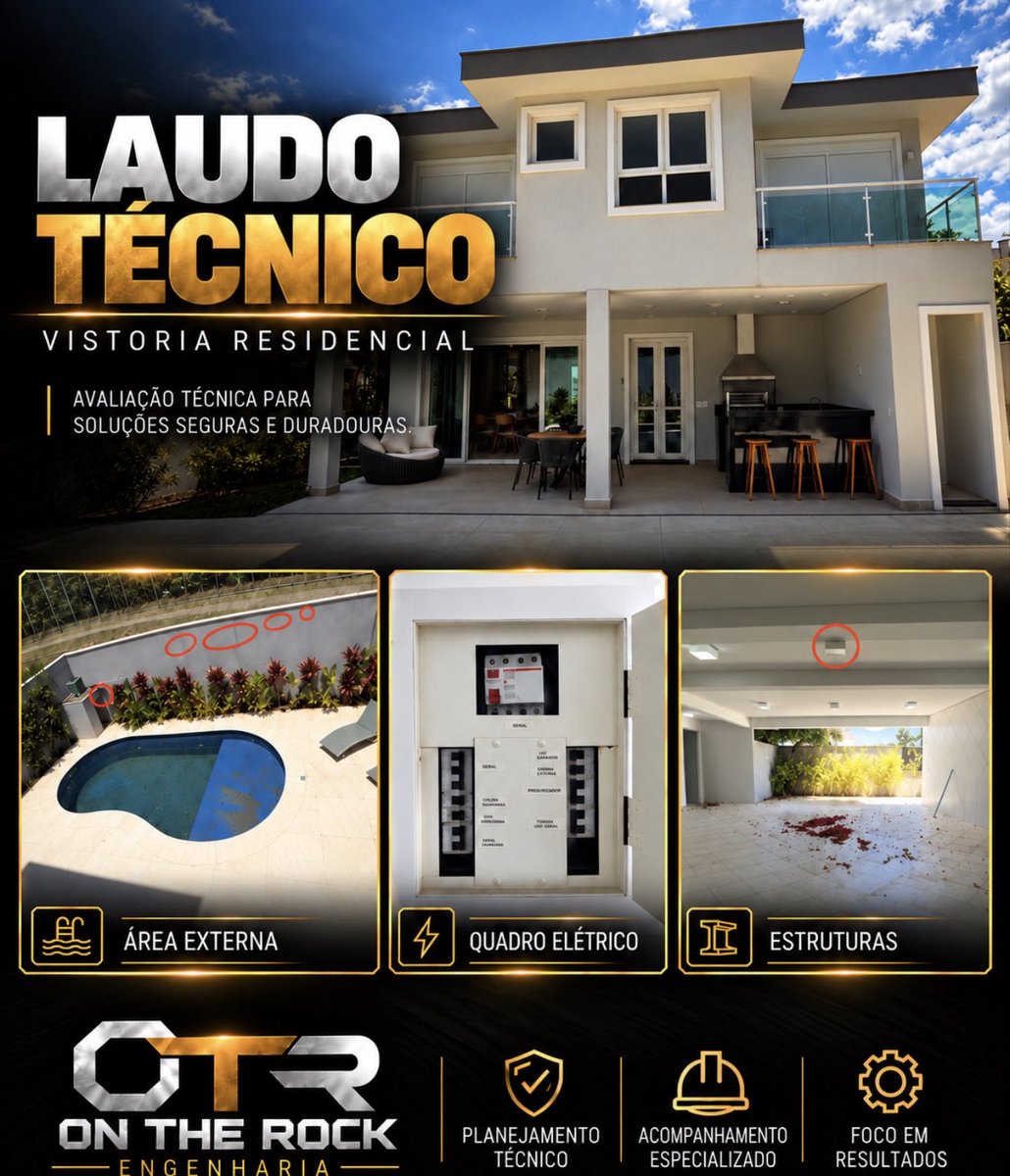 ONTHEROCKeg's tweet photo. LAUDO TÉCNICO | VISTORIA RESIDENCIAL 🏠🔎

Área externa, instalações, estruturas e demais elementos da edificação fazem parte de uma avaliação técnica completa.

Identificar, registrar e analisar para orientar decisões mais seguras.

ON THE ROCK ENGENHARIA

#LaudoTécnico https://t.co/P7OVHk3LVX