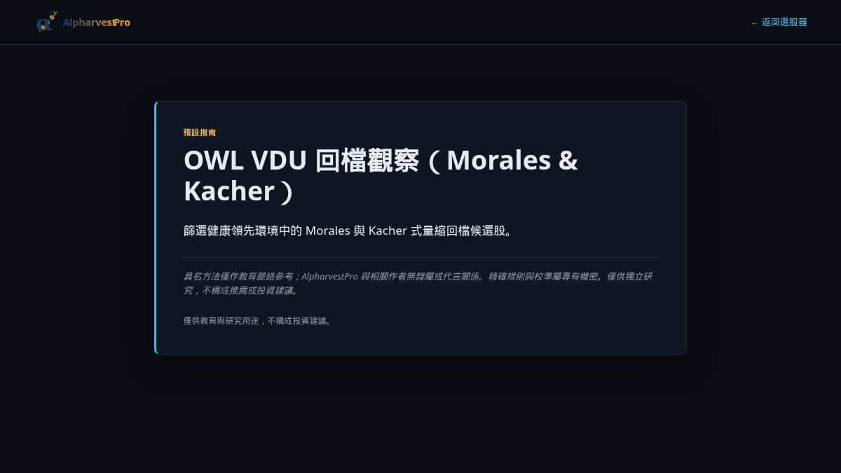AlpharvestProTW's tweet photo. 🇭🇰 📊 OWL VDU 回檔觀察｜HSLMI
今日8檔符合，隨機抽樣3檔

• 1308 海豐國際｜RS 92
• 2268 藥明合聯｜RS 83
• 857 中國石油股份｜RS 81

#AlpharvestPro #港股 https://t.co/qzERQxLbop