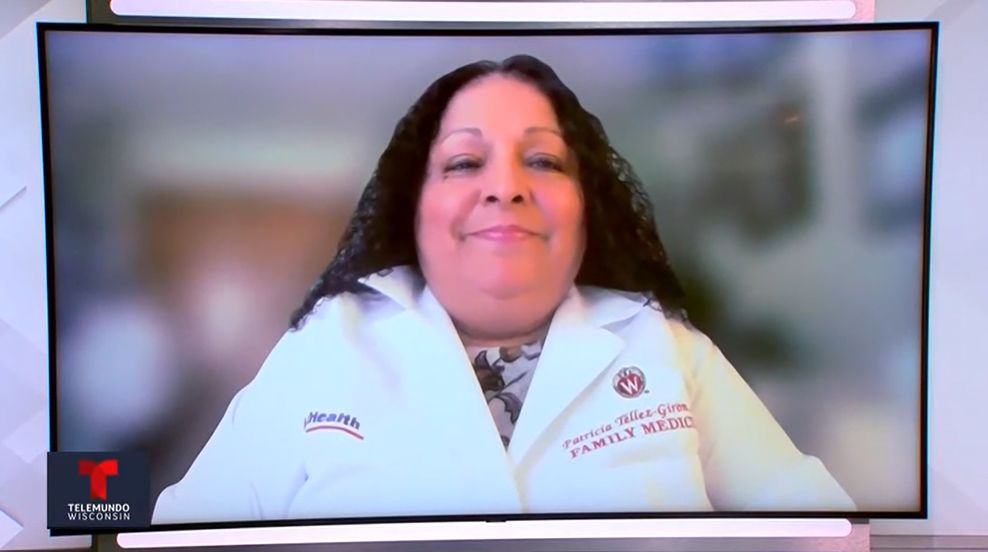 widfm's tweet photo. Ovarian cancer causes more deaths than any other cancer of the female reproductive system. Dr. Patricia Tellez-Giron joined @TelemundoWI to talk about prevention and recognizing symptoms of ovarian cancer. Watch her clip: https://t.co/DCd8LKgHaZ https://t.co/7wwyRnUI3Z