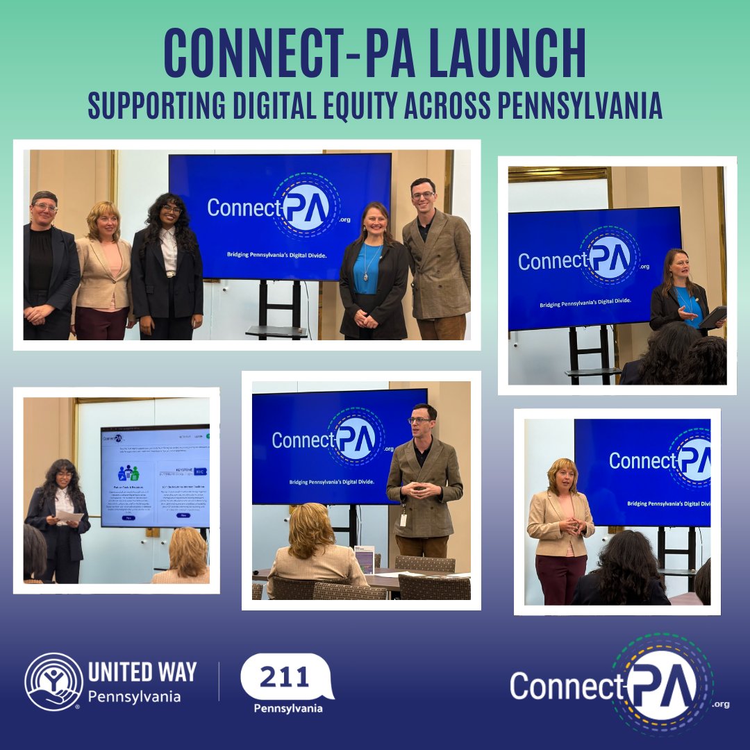 PA211GetHelp's tweet photo. Connect-PA, is a statewide digital equity resource hub designed to connect Pennsylvanians with resources, elevate community voices, and strengthen collaboration around digital inclusion across the Commonwealth.

🌐 Learn more at https://t.co/2yvZERTzaO https://t.co/oBYtBOmexH