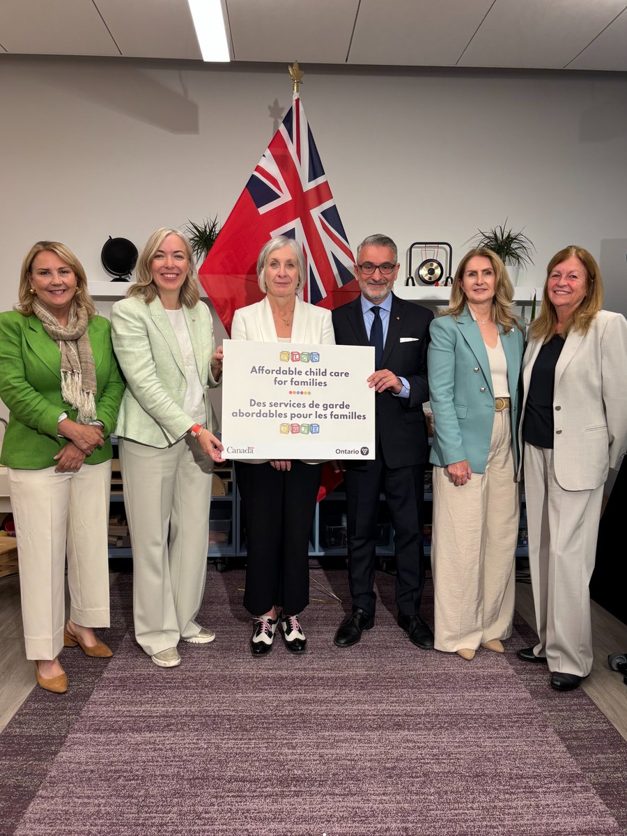 ESDC_GC's tweet photo. Good news for families across Ontario!

Canada and @ONgov have extended the Canada-wide Early Learning and Child Care agreement to keep child care affordable and expand access to high-quality spaces. 

🔗 https://t.co/UIKpfDagBQ https://t.co/E07iyWVEbR