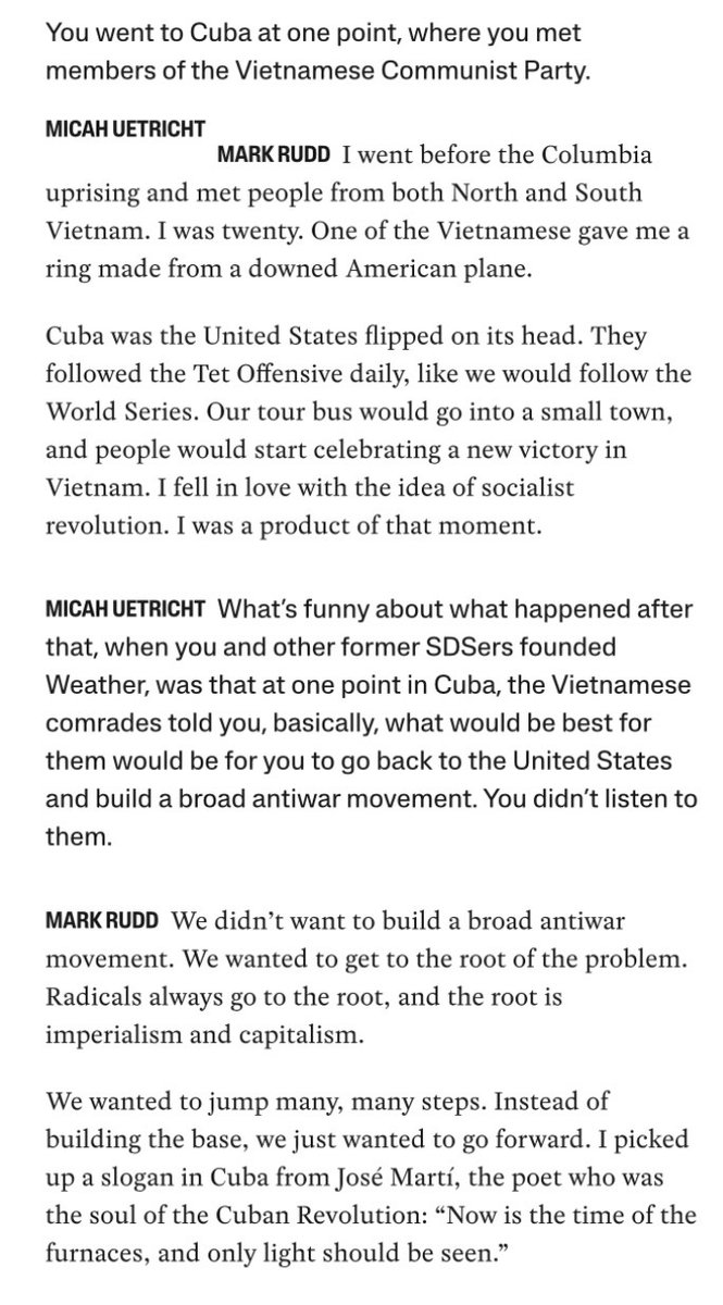 AntiNateSilver's tweet photo. “We thought we’d start a revolution and everybody would join us. It was a fantasy; it was a delusion.”

https://t.co/jniWxv1g0d https://t.co/22dNlexsQ9