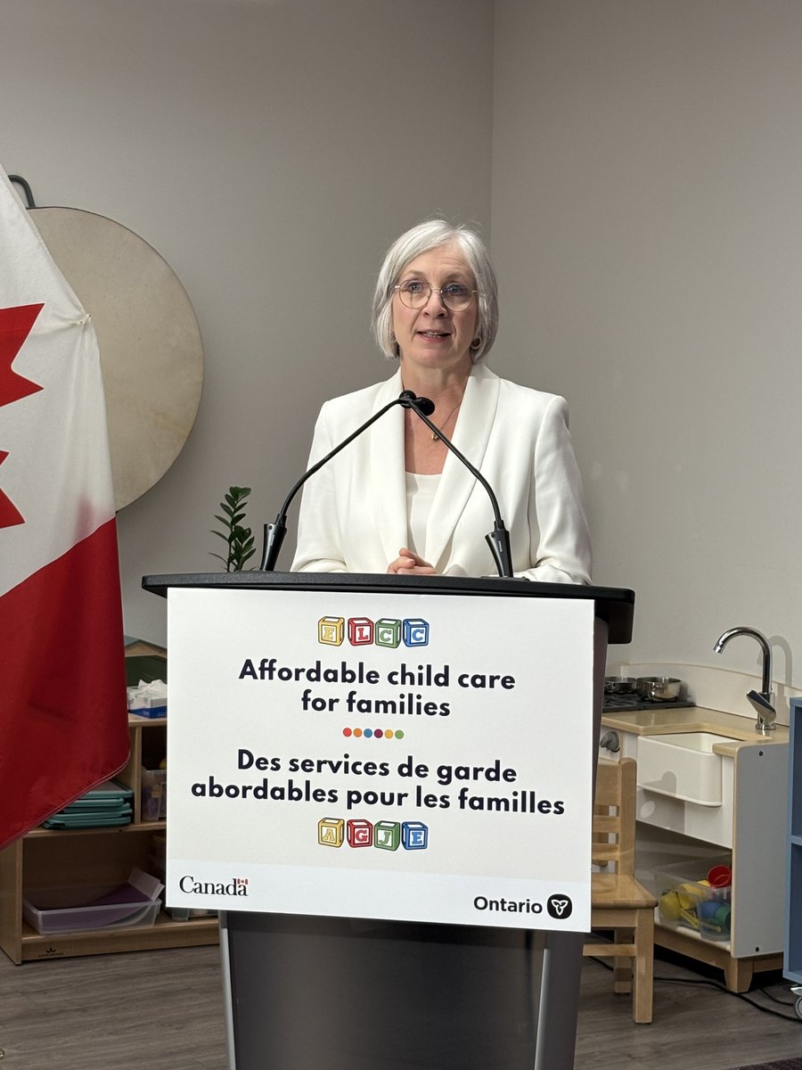 ESDC_GC's tweet photo. Good news for families across Ontario!

Canada and @ONgov have extended the Canada-wide Early Learning and Child Care agreement to keep child care affordable and expand access to high-quality spaces. 

🔗 https://t.co/UIKpfDagBQ https://t.co/E07iyWVEbR