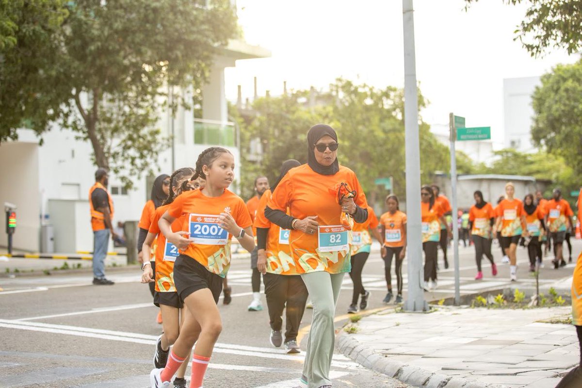Dhiraagu's tweet photo. Still thinking about it? ππ½ββοΈππ½ββοΈπ₯
This is what you'd be part of. Thousands of runners, one island, one morning! π§‘
β³ Registration closes on 30 September 2026.
Register now ππ½ https://t.co/kUlIuo6R2C
π
Friday, 20 November 2026 | HulhumalΓ©
#DMRR2026 #BuiltToMove #Dhiraagu #DhiraaguMaldivesRoadRace #LargestRunInTheMaldives