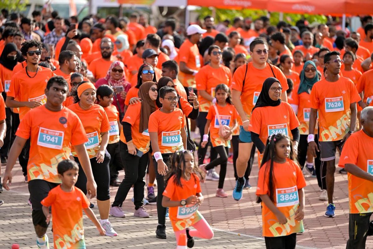 Dhiraagu's tweet photo. Still thinking about it? ππ½ββοΈππ½ββοΈπ₯
This is what you'd be part of. Thousands of runners, one island, one morning! π§‘
β³ Registration closes on 30 September 2026.
Register now ππ½ https://t.co/kUlIuo6R2C
π
Friday, 20 November 2026 | HulhumalΓ©
#DMRR2026 #BuiltToMove #Dhiraagu #DhiraaguMaldivesRoadRace #LargestRunInTheMaldives