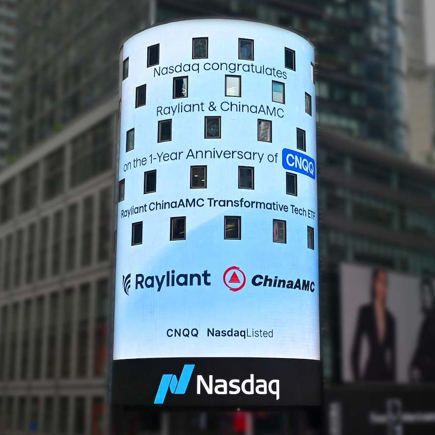 rayliant's tweet photo. One year of CNQQ.

China inspires strong opinions. It also raises important questions for investors: Where is innovation taking shape? Which industries are changing? And how do the opportunities stack up against the risks?

As CNQQ marks its first year on @Nasdaq, Rayliant and @ChinaAMC_HQ remain focused on bringing a broader view of China’s innovation economy to that discussion.

Investors should carefully consider the Fund's investment objectives, risks, charges and expenses before investing. This and other information is in the prospectus, available at https://t.co/k86z8rrwKL or (866) 949-4945. Read it carefully before investing. Investing involves risk, including possible loss of principal. The Fund invests in Chinese technology companies and is subject to China, emerging markets, currency, sector concentration, and non-diversification risks. Distributed by Northern Lights Distributors, LLC, Member FINRA.

Explore CNQQ: https://t.co/yIgl51Zrq8