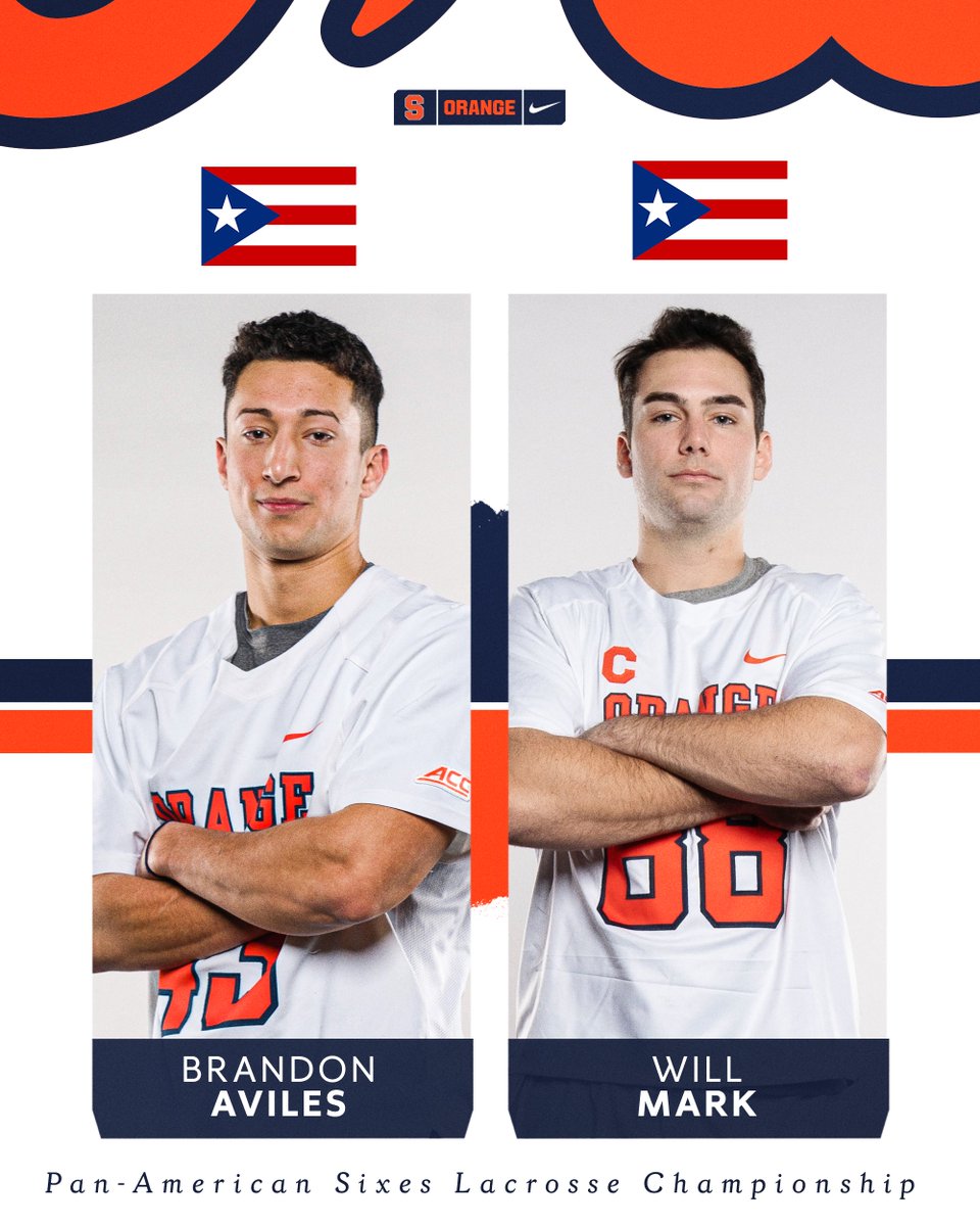 CuseMLAX's tweet photo. Pan-Am Sixes gets under way this afternoon in Oshawa!

Six former Orange will represent in the Championships this week, the first step towards the Olympic Summer Games in 2028!

#HHH x #LikeNoOther https://t.co/tnsHUpjdFr