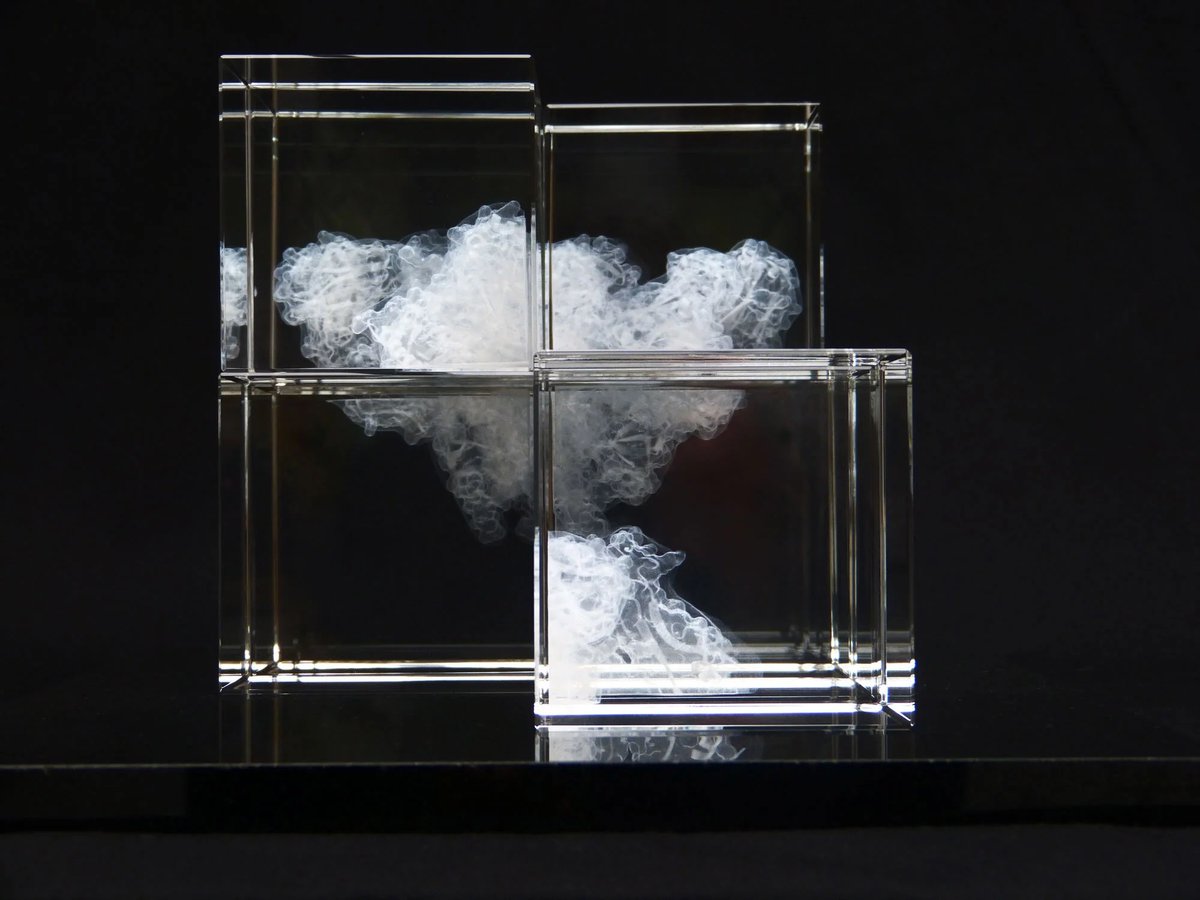 AestheticaMag's tweet photo. #MeetTheShortlist Aesthetica Art Prize 2026: Katharine Dowson
In 'A Window to a Future of an HIV Vaccine', Dowson depicts the virus' microscopic complexity in eight laser etched glass blocks.
At York Art Gallery until 15 November: https://t.co/BHbvkRgiJR https://t.co/QR6OdJe5gH