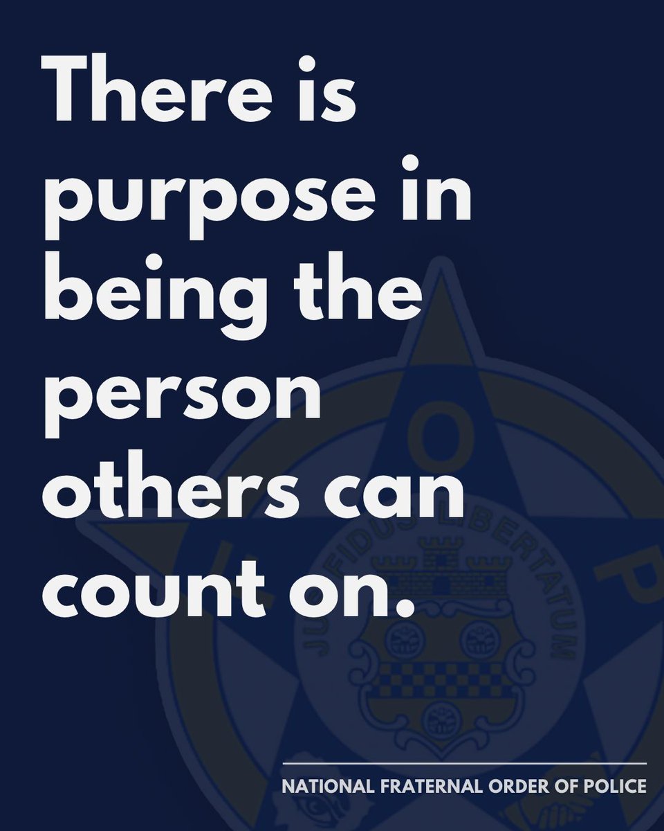 GLFOP's tweet photo. Your community counts on you. Your partners count on you. The people waiting for you at home count on you, too.
#LawEnforcement #FOP #Teamwork #PublicSafety #PoliceLife https://t.co/idfM1681XC