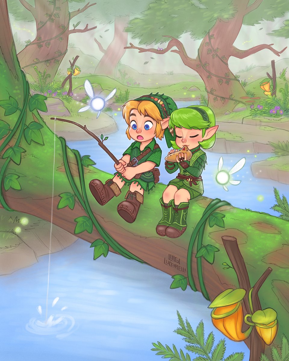 LuigiL1985's tweet photo. Link and Saria🍃 https://t.co/23XUJOPKxI
