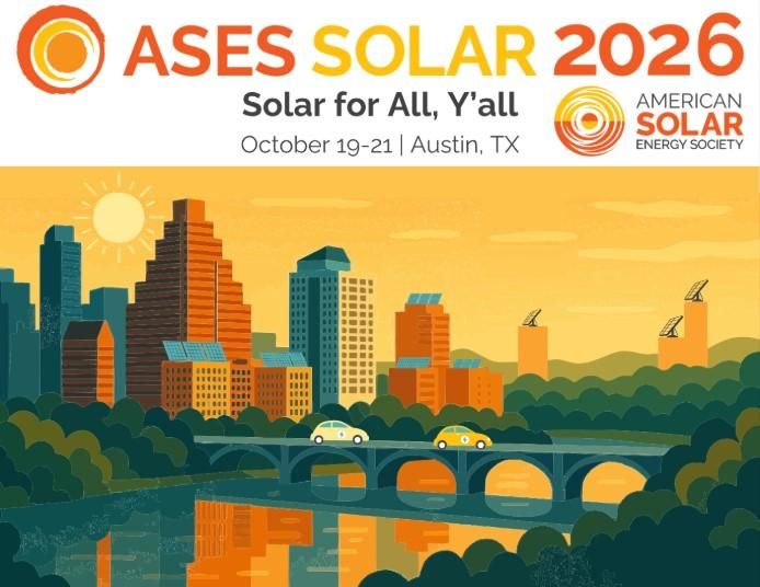 rateitgreen's tweet photo. American Solar Energy Society (ASES) Solar, October 19-21, #Austin #Texas https://t.co/GfoZJN1lvn @ASES_Solar #solar #energy #solarenergy #buildings #cleanenergy #infrastructure #resilience #renewableenergy #eneergystorage #greenbuilding #electricvehicles #energytransition https://t.co/HRBxYenpji