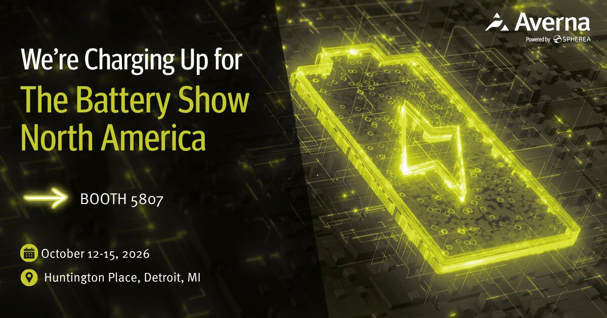 avernatech's tweet photo. 🔋We will be at @thebatteryshow in Detroit in two weeks!

We are ready to answer all your questions related to #testengineering, #batterytest, #powerquality and more. Come by booth 5807 to talk to the team and see the best way to leverage test to maximize reuslts. https://t.co/yDl1hRcPlG