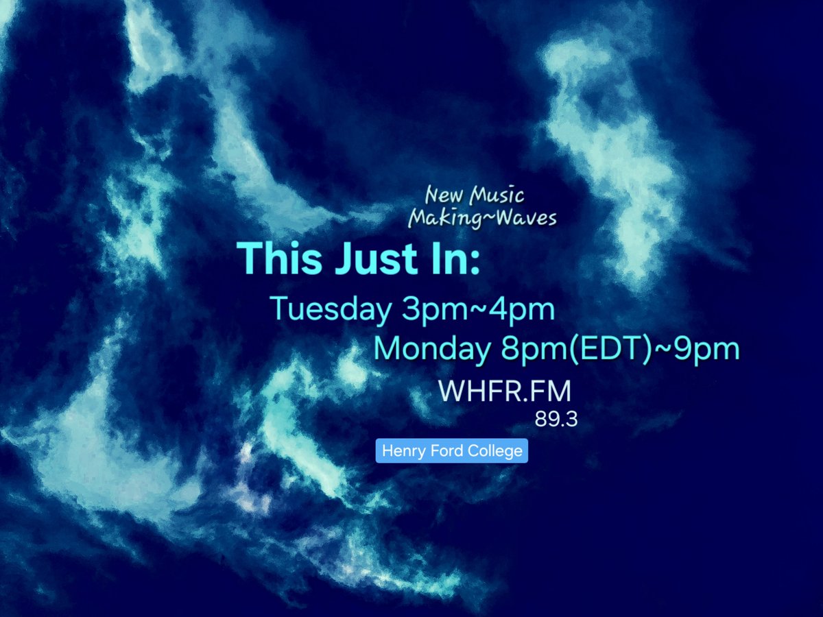kittyluv88's tweet photo. ▶️ https://t.co/jUtq1Qmeme
   Please join "This Just In: Episode 107", on Monday at 8pm(EDT)~9pm, and Tuesday, from 3pm~4pm, with #NewMusic "Making~Waves" on #whfrfmradio 89.3FM, from the Listener~supported #noncommercial #collegeradio station at #HenryFordCollege, @hfcc. https://t.co/LQHZEmai11