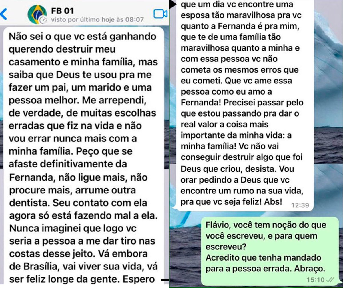 GugaNoblat's tweet photo. E pensar que depois de mandar essa mensagem ao ex-sócio admitindo ter um passado sujo e se dizendo um novo homem família, Flavinho Milícia ainda foi se meteu com Daniel Vorcaro, o rei do camarote. https://t.co/i3zr5KNibL