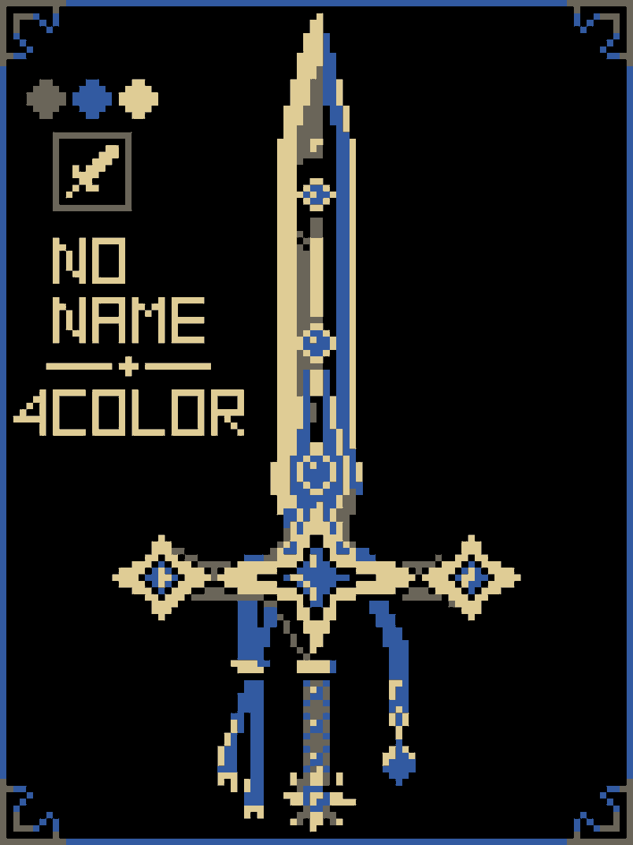 Tukeyaki_blade's tweet photo. 4色縛りの練習
#ドット絵 
#pixelart https://t.co/6Rjkc1NcsQ