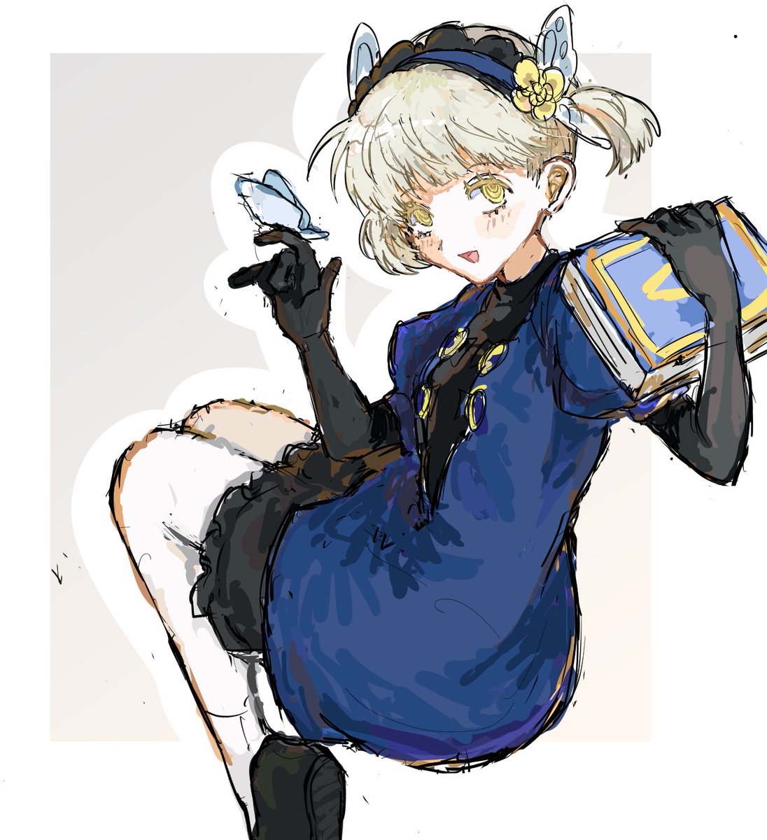 neko0730___'s tweet photo. 落書き菜々子ちゃん https://t.co/0xMP1UltQd