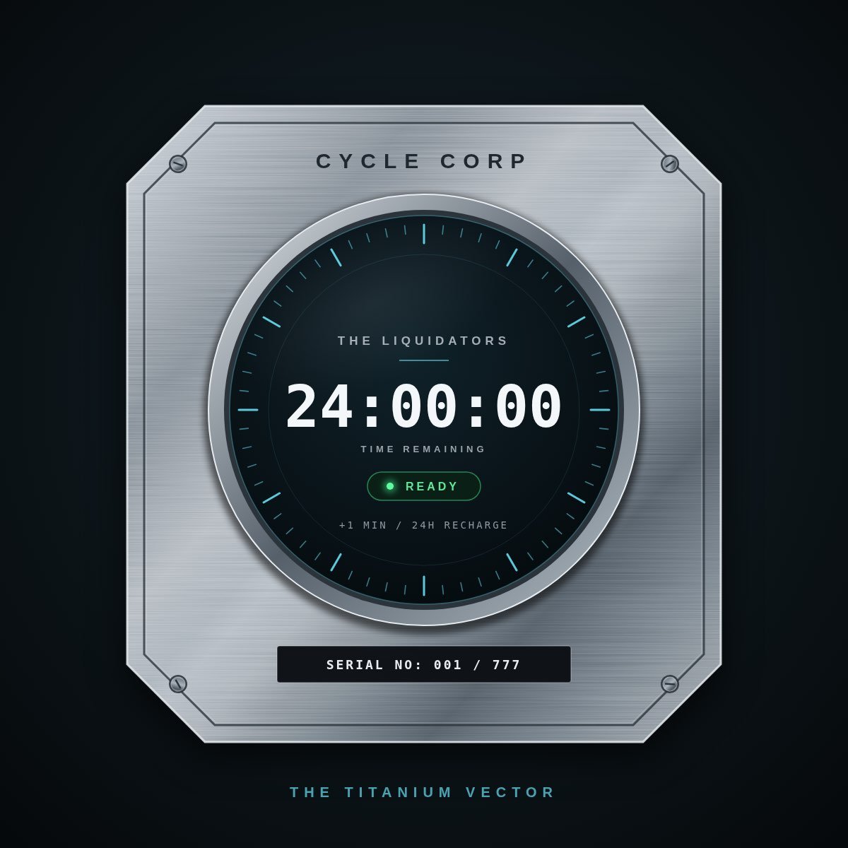 CycleCorpINK's tweet photo. GM everyone ⬛️

​Goal set for today: Pay dex when $CYCLE hit 30K$ MCAP.

��⚙️ TOP HOLDER INCENTIVE

Today, the 5 biggest $CYCLE holders will secure a Liquidator NFT allocated from team spots.
​Remember the mechanics: Each trade extends the 24h clock by +1 minute.

Feed the system. https://t.co/wwSsU0VSq1