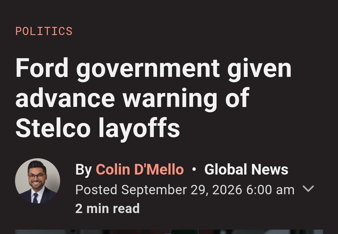 Freire1Pb's tweet photo. Breaking. Doug Ford's entourage billed taxpayer $54K (estimation based on 2025 Alberta flight) &amp; checked out to Alberta for theatrical photo op days after Stelco U.S. owner, who supports Trump's tarrifs, told Ford gov of more than 350 lay offs in Hamilton.
https://t.co/hhE0kYfyo7 https://t.co/xdh9urCC7y