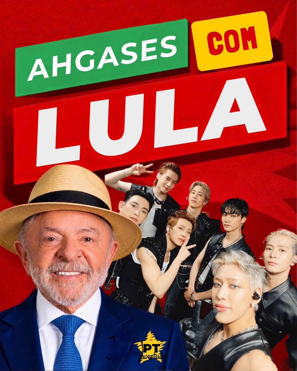 acervojackson's tweet photo. 🚨 FANDOMS COM LULA! 🚨

Faltam 5 dias pro grande dia! Nós, Ahgases, junto a diversos fandoms, reforçamos nosso apoio ao Lula com um só foco:

REELEGER LUIZ INÁCIO LULA DA SILVA! 🦑
AHGASES COM LULA ❤️⭐️ https://t.co/ZoJxMscj2Z