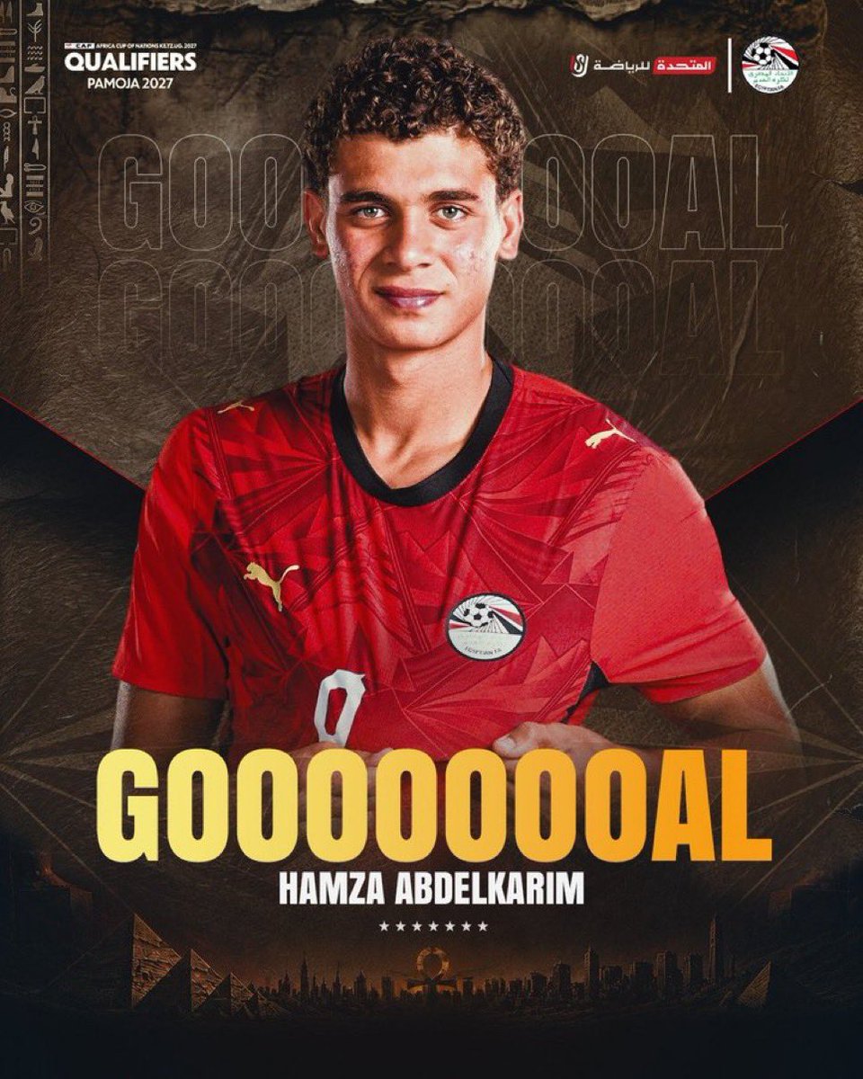 theBarcaInsider's tweet photo. Hamza Abdelkarim scored his first goal for the Egyptian National Team. ⚽️🇪🇬 https://t.co/LLghP1PPQb