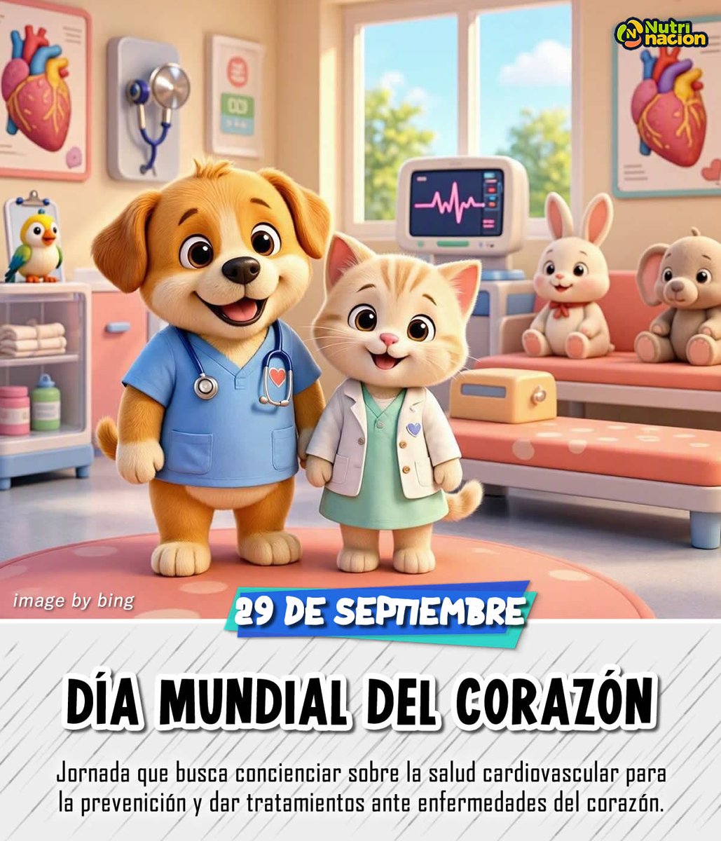 nutrinacion_'s tweet photo. Celebramos el dia mundial de #heart cada 29 de septiembre, jornada que educa sobre la #saludcardiovascular para mejorar el cuidado preventivo y promoción de hábitos saludables
Educación saludable #nutrinacion #bienestar #corazonsano #cardiovascularhealth #diadelcorazon #heartday https://t.co/aQQ3pGuWeE