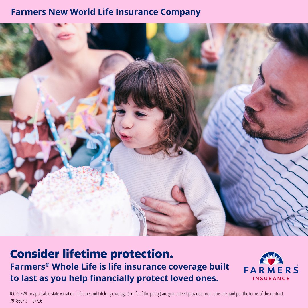 tral529's tweet photo. Are you interested in building a future that your loved ones can count on? Ask me how Farmers® Whole Life may help as you help financially protect your family. https://t.co/J74fcWqBnM https://t.co/4NufcLM4Vf