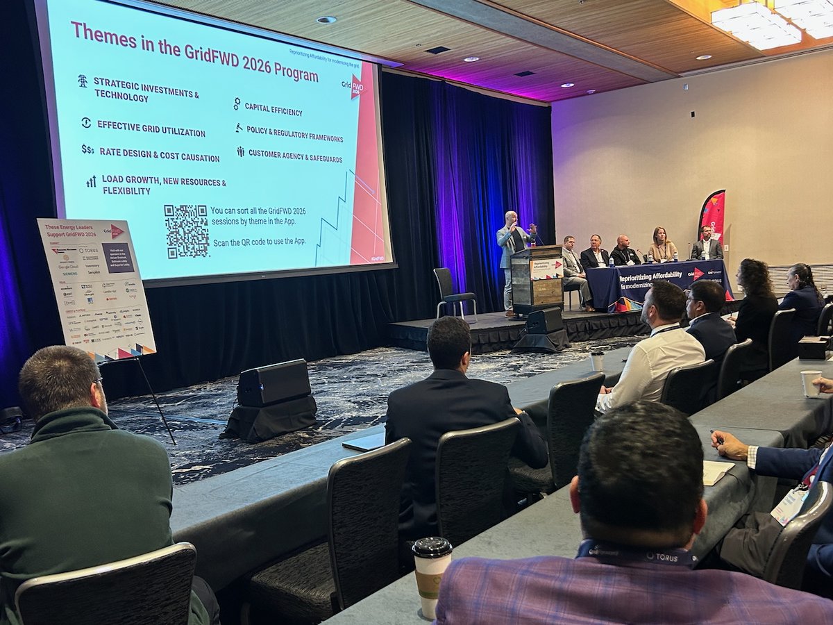 GridForward's tweet photo. GridFWD 2026 is underway in Snowbird, Utah! ⚡

We kicked off with an Opening Session featuring Torus, PJM, AWEC, NV Energy and the Colorado Office of Utility Consumer Advocate, exploring why energy affordability is critical to the grid’s future.

Follow for more #GridFWD updates https://t.co/tbPkZmbw9P