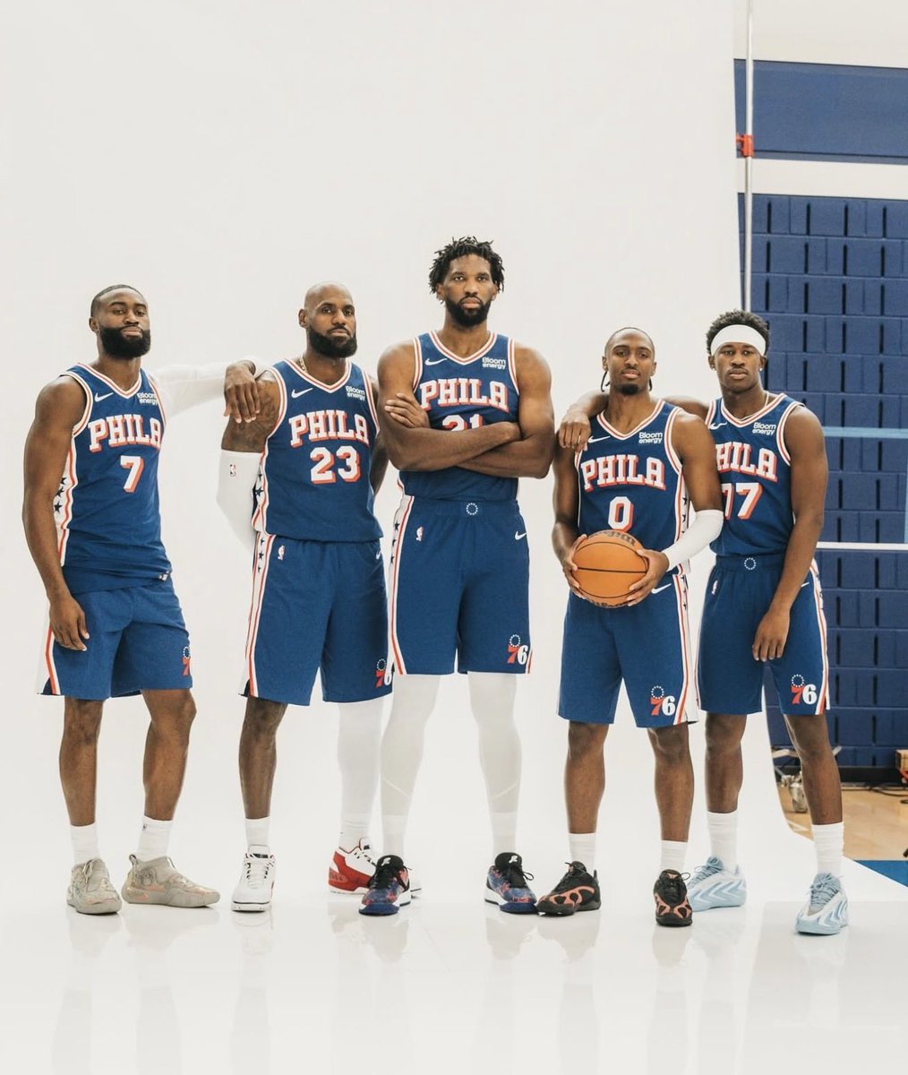 76ersMuse's tweet photo. We really get to watch this starting 5 all season. 🥹 https://t.co/8EfBxjQfJz