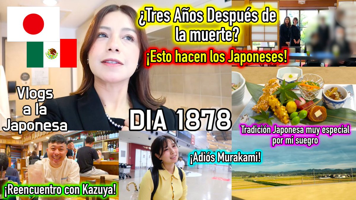 SanRuti's tweet photo. Amigos tenemos listo el VIDEO NUEVO en el Canal, sigo aprendiendo de tantas costumbres y rituales japoneses.

✨El Duelo 3 Años Después TRADICION JAPONESA FAMILIAR 🇯🇵 + ADIÓS NIIGATA - Ruthi San ♡✨

🔛 https://t.co/mxn3a9xoZ9

#japon #vlogs #japoneses #vidadiaria #familia https://t.co/A5qut0E9p8