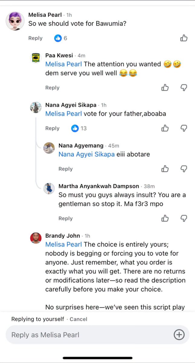 _Fiifi_Sage's tweet photo. Ghanaians are angry ooo. See how they dealt with Melissa Pearl who is even an NPP activist 🤣🤣🤣🤣🤣💔 https://t.co/EgDye1xlCM