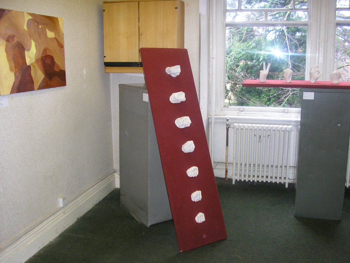 TobyLattimore's tweet photo. University of Hertfordshire Fine Art Degree Student Led Exhibition called BC - March 2005. #universityofhertfordshire #UH #artgalleries #hertsuni @UniofHerts @ArtsHerts located in St Albans at Oaklands College - exhibition pics @oaklandscollege @SaashArts #art #artexhibitions https://t.co/owMiFJJl8c