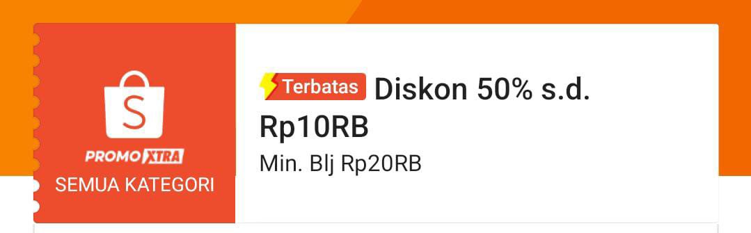 today_clouds's tweet photo. kode voucher 50% buat nanti malam❗

"SERBURABU30SEP"

⭐ DISKON 50% S/D 10RB
🛒 semua produk promo xtra xtra+

input kode dan pakai jam 00.00
https://t.co/AB4jyNw3hr https://t.co/WBU7I1Casx