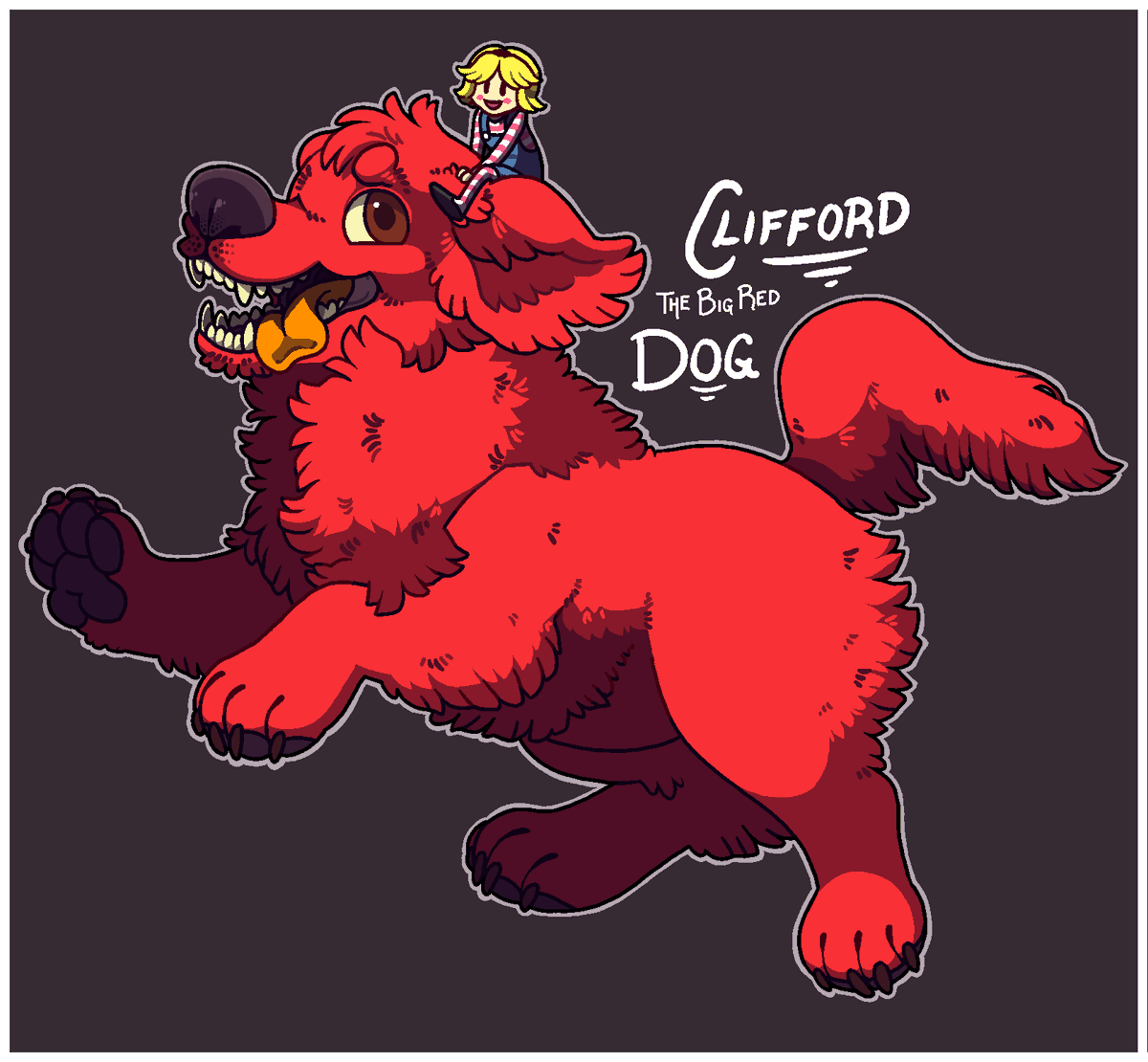 ZingeyBug's tweet photo. He's not only red, but this dog is also pretty big! https://t.co/vgvSwTVb1N