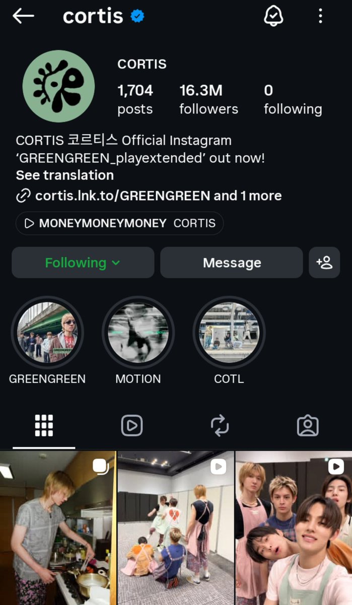 cortis_zip's tweet photo. its been 3 years since cortis' last instagram post https://t.co/FJugF6SDFC