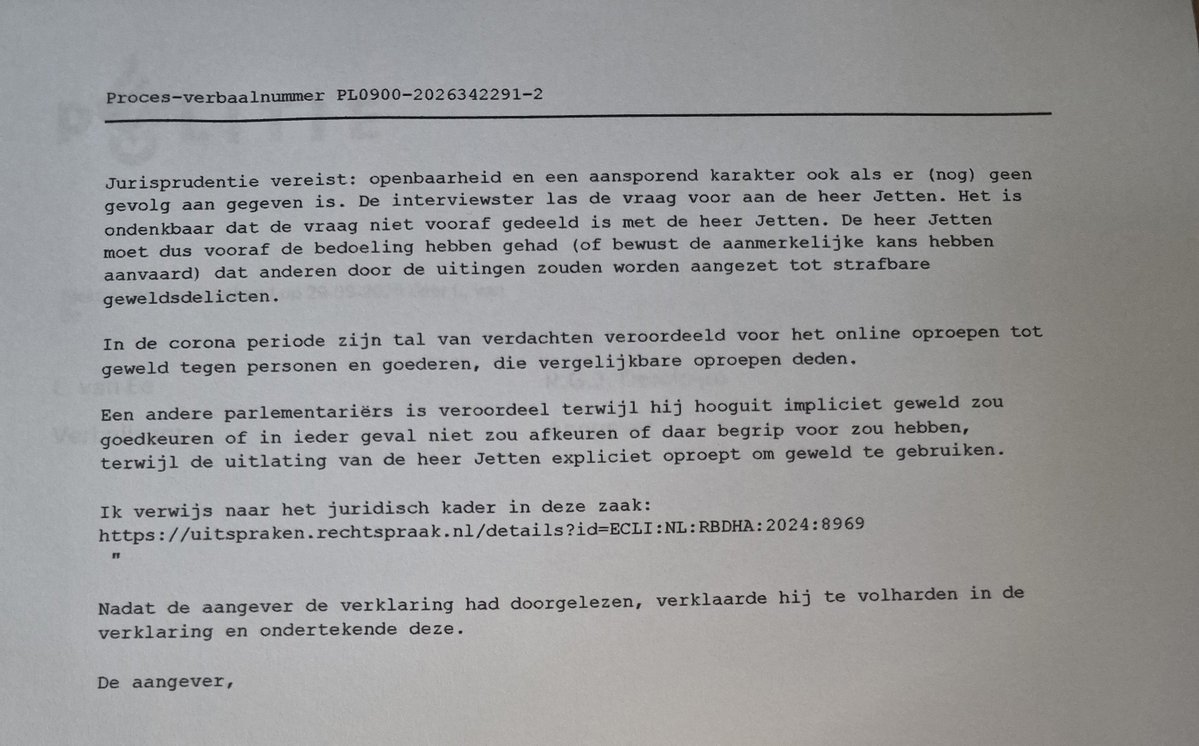 ReneDercksen's tweet photo. De aangifte is gedaan.

Dank aan de agenten die hun medewerking verleenden.

@MinPres @RobJetten https://t.co/IOqmTFTfnR