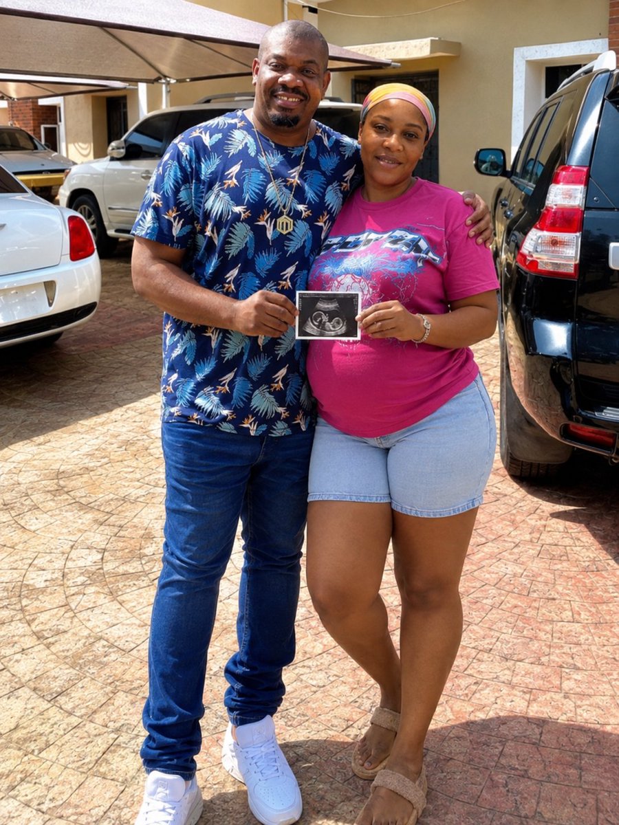 AJSMILE911's tweet photo. Don Jazzy and Ayra Starr’s mom happily celebrate as they prepare to welcome their unborn baby 🥹😮🔥🙆‍♂️❤ https://t.co/tKttuJCbce