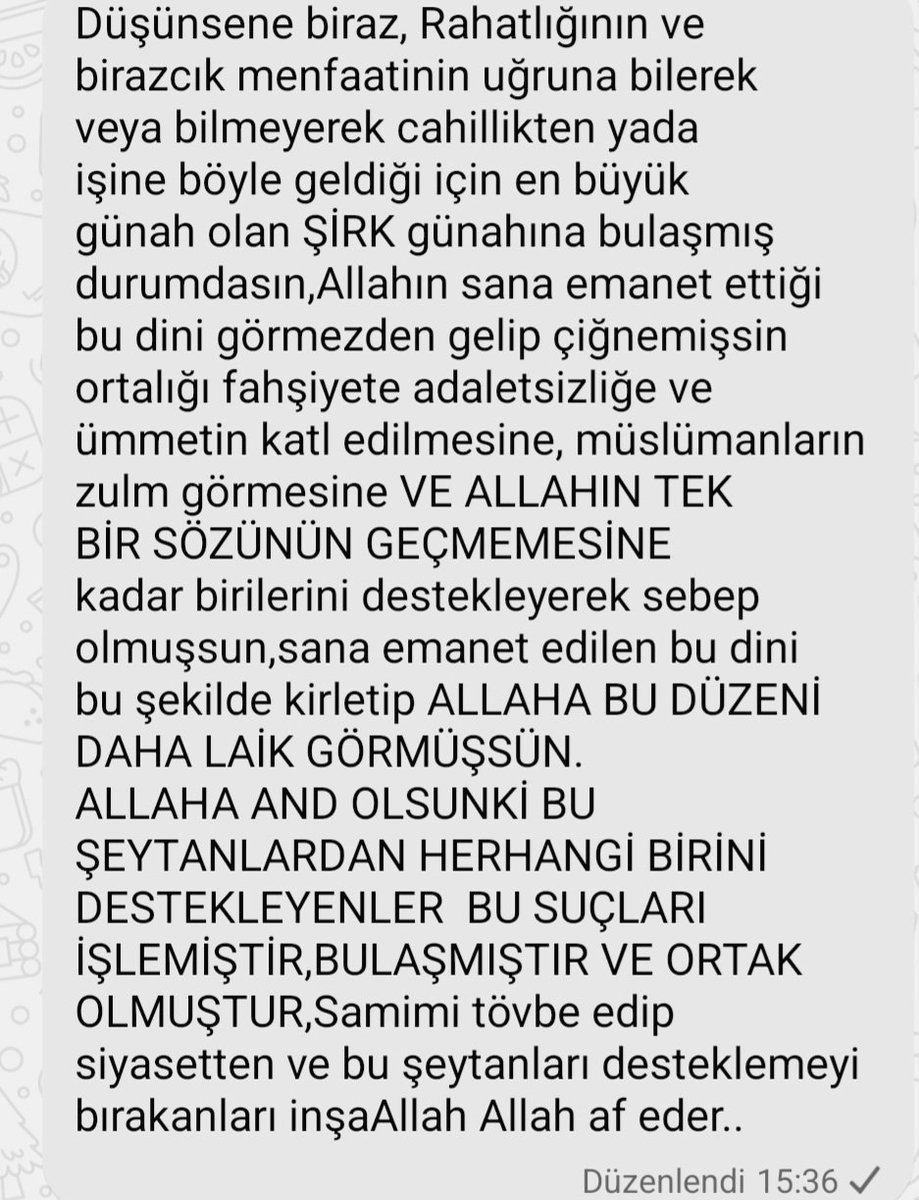 Allah99Muhammed's tweet photo. Allahın dinini fahşiyete adaletsizliğe zulme çeviren ümmetin katl edilmesini izleyen Bu şeytan siyasetçileri desteklediğin zaman,artık şikayet etmeyi bırak,yarın çoluk çocuğun eşin ile imtihan olursun bedel ödeyerek Allah sana hesabını sorar
#KuranOkumakSuçMu https://t.co/bo9MJ6IUMl