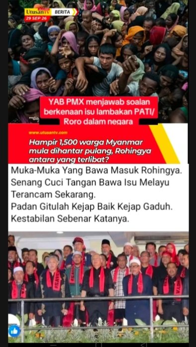 RahmanMantpjtx's tweet photo. @Nazril_Iznil Dan Lepas Ini Giliran Pelarian Rohingya Pula...Semakin Semak Kepala Rakyat Malaysia.🤔😩
# Hasil Peninggalan Kerajaan Terdahulu....KP Pula Yang Kena Menjawap...✍️🤲🤔🫰🫰🤕 https://t.co/N027YOqTFo