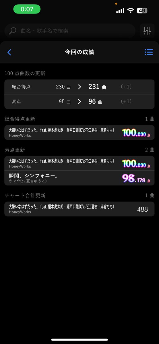 urararara2525's tweet photo. 今日は通院した後に@Haruknst16 のカラオケに少しお邪魔してきました！
音程苦手意識あったけど4%出せてあつい
最近のソテ安定雑魚くね() https://t.co/xtD39FdMS3