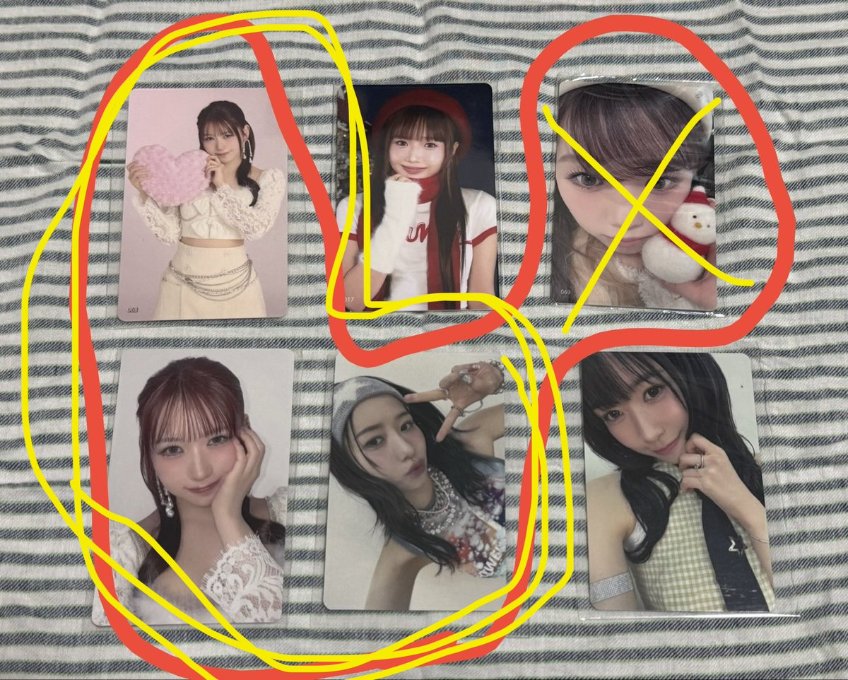 kayapptz's tweet photo. @ayanedebuttt ご返答いただきありがとうございます。恐れ入りますが黄色で囲った3:3の交換でもよろしいでしょうか。尚、すずは可能であれば✅に変更いただきたく難しければ🟡の方で問題ございません。お手数でご検討のほどお願いいたします。 https://t.co/o4eF9nF3tE